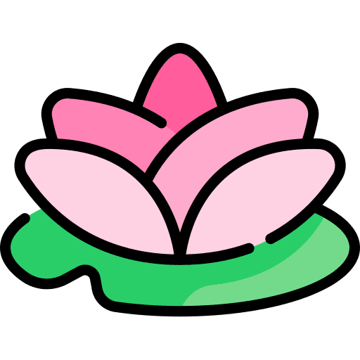 Lotus nature garden flower icon