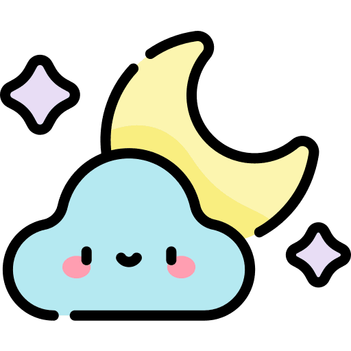 Moon cloud weather night icon