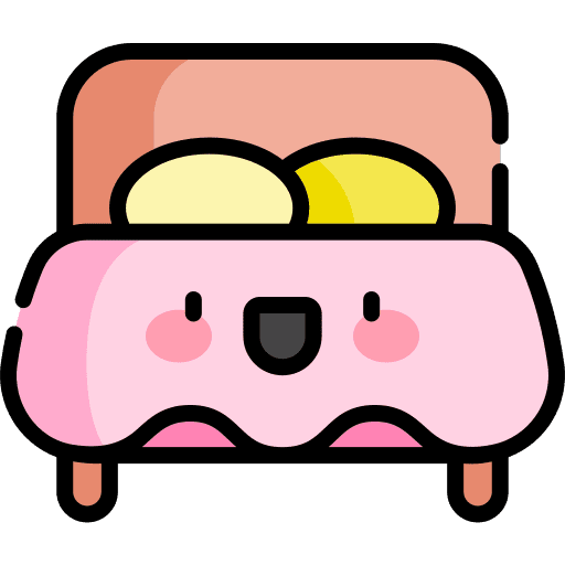 Bed furniture and household bedroom bed icon