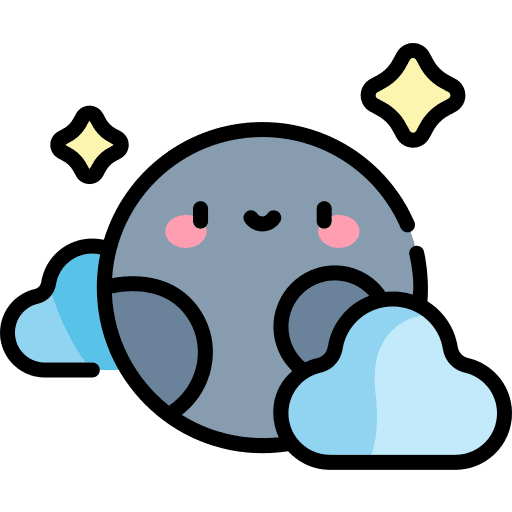 Moon stars nature cloud icon