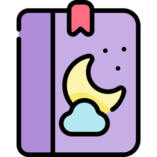 Tale kid and baby education tale icon