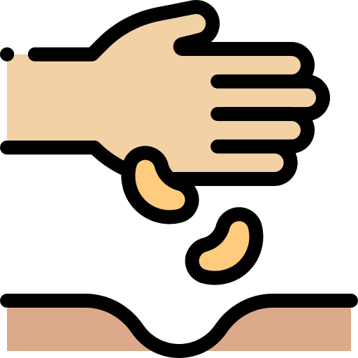 Ecology and environment planting farming and gardening seeds icon