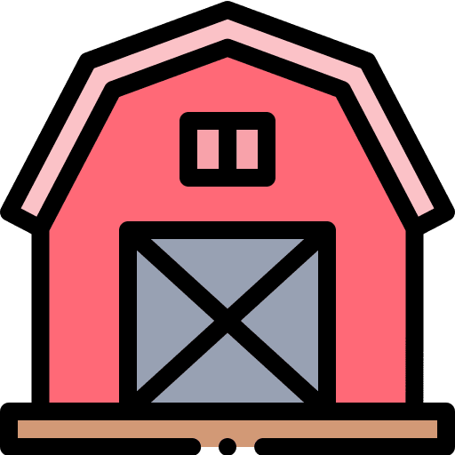 Architecture and city farm farming and gardening architecture and city icon