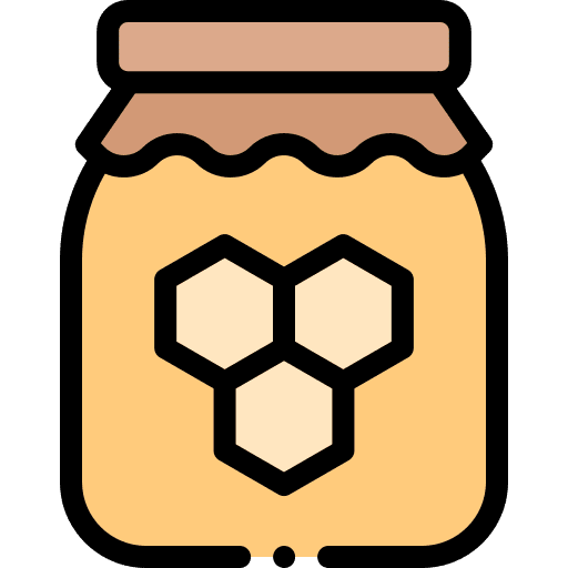 Bee honey food food and restaurant icon
