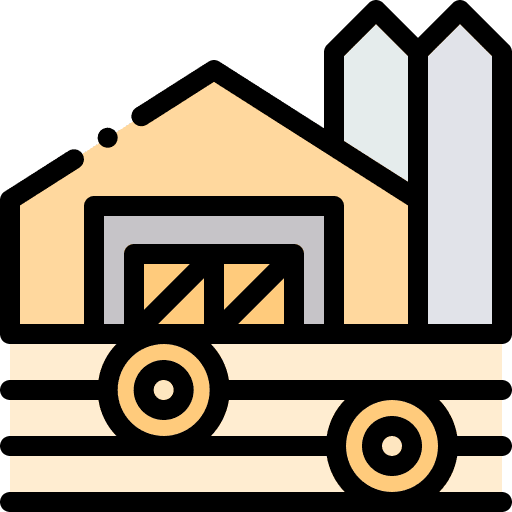 Buildings rural nature house icon