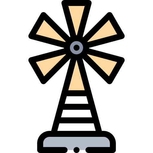 Ecologic ecology and environment eolian windmills icon