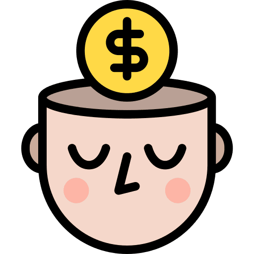 Money head mental user icon