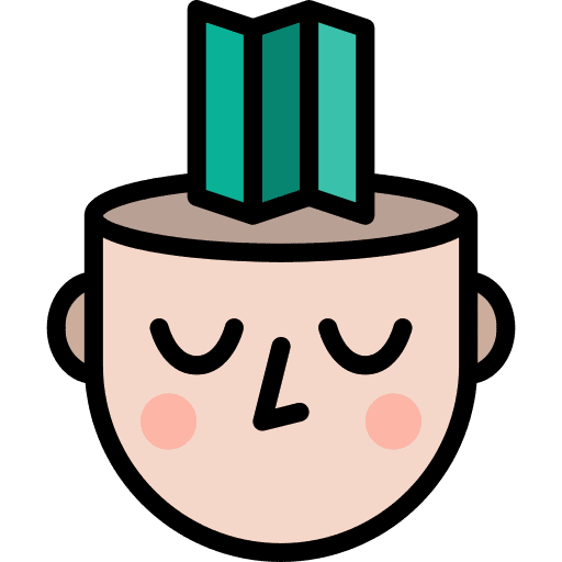 Orientation psychology head map icon