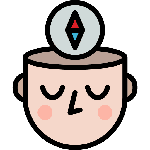 Orientation psychology head orientation icon
