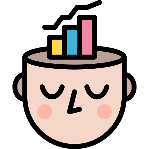 Analytics ability head user icon
