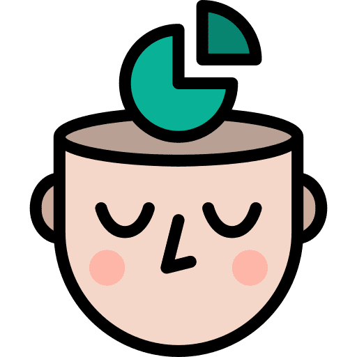 Analytics psychology user head icon