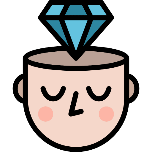Diamond mental psychology ability icon
