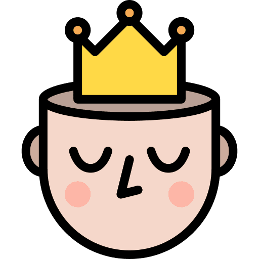 King king royalty head icon