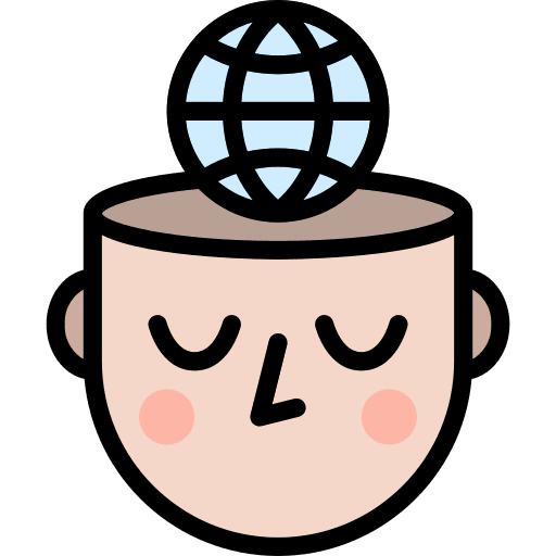 Positivity mental ability head icon