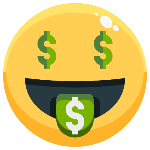 Money eye avatar attitude icon