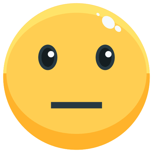 Neutral user attitude avatar icon