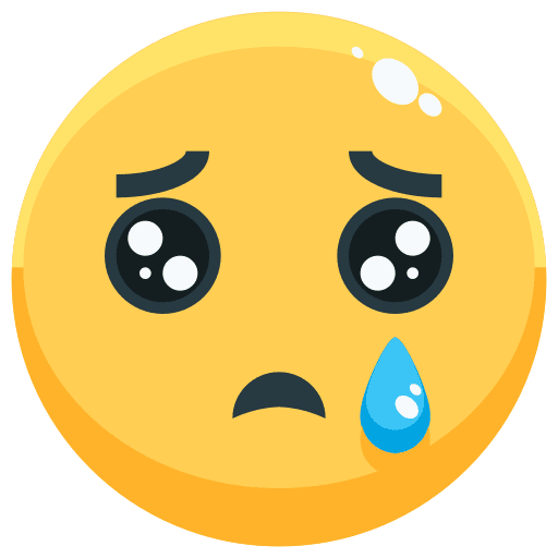 Sad mood feelings emoticons icon