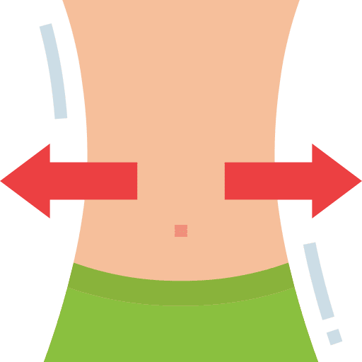 Gain weight belly sports and competition weight icon