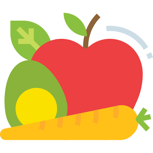 Healthy food food food and restaurant organic icon