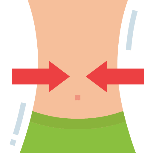 Lose weight body healthy abdomen icon