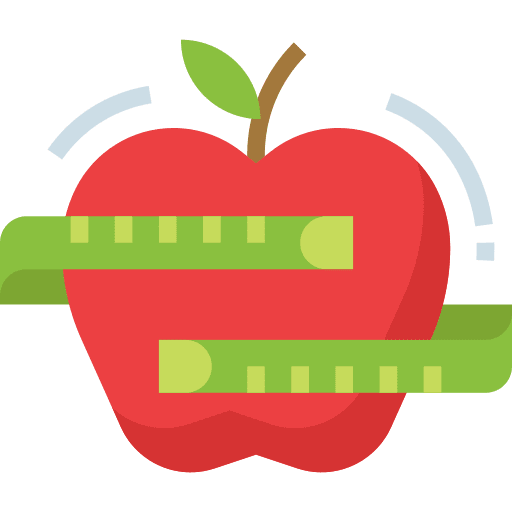 Healthy strong healthy apple icon