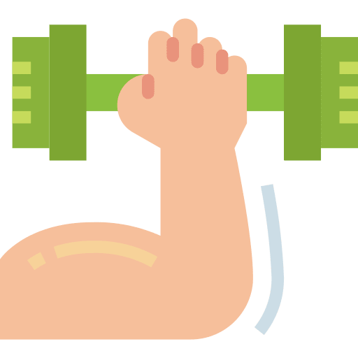 Muscle dumbbell training fitness icon