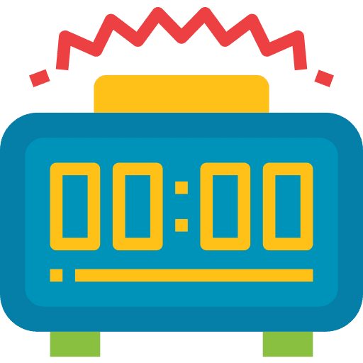 Wake up clock alarm clock wake up icon