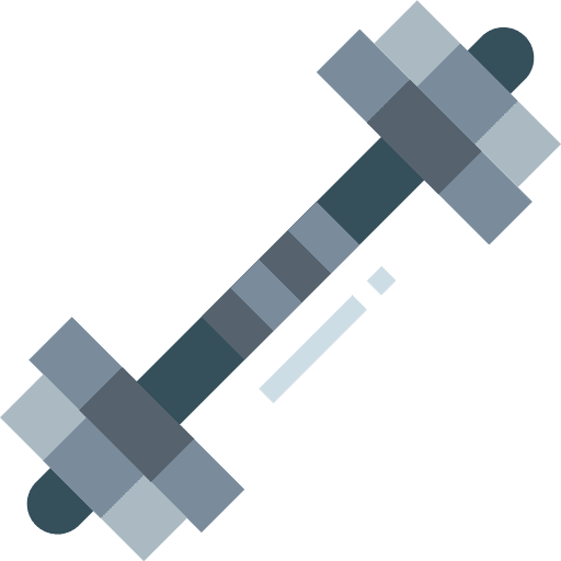 Weight sports and competition gym fitness icon