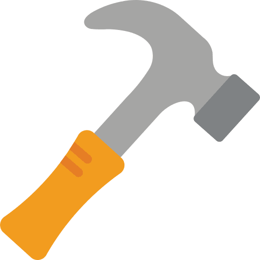 Hammer home repair hammer improvement icon