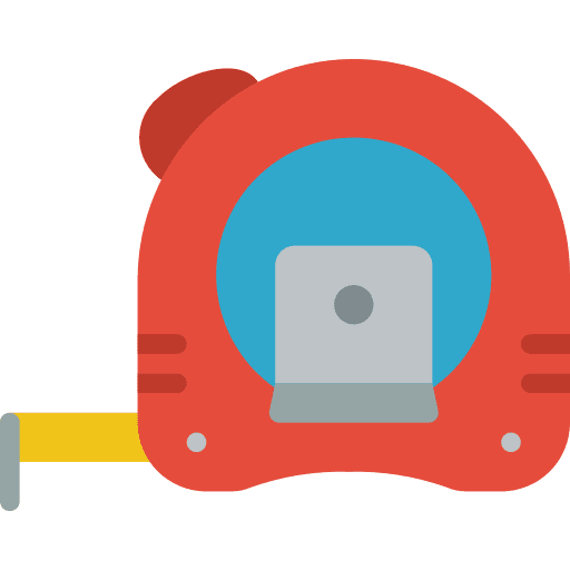 Measuring tape measuring tape construction and tools ruler icon