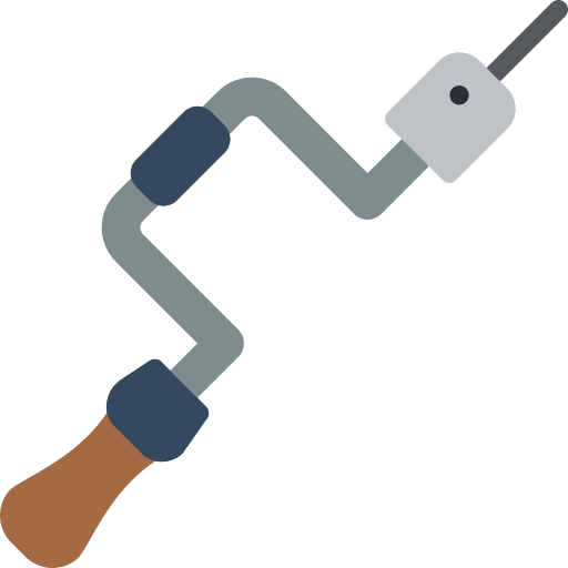 Hand drill technology hand drill drilling icon