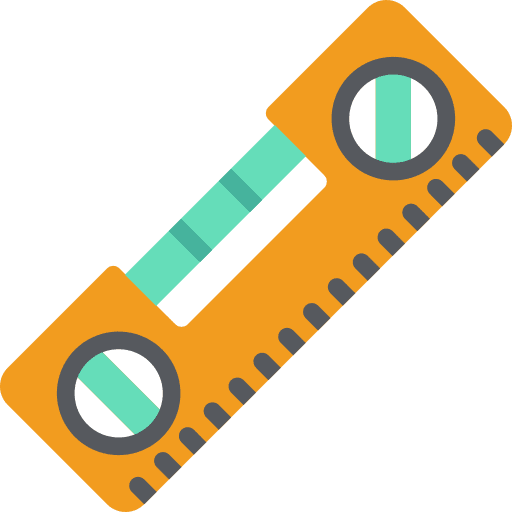 Spirit level ruler tools and utensils instrument icon