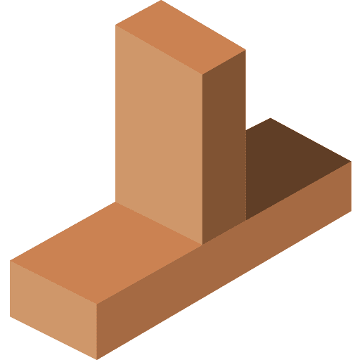 Through construction and tools repair joint icon