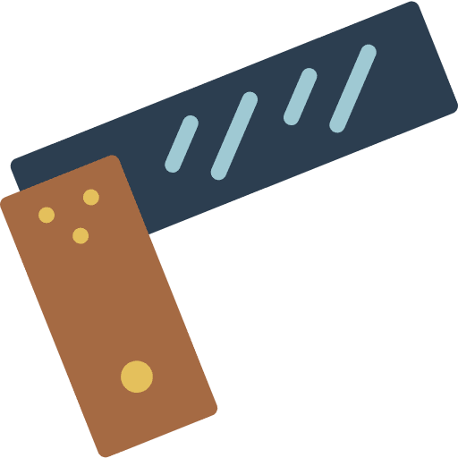 Square carpenter carpentry repair tool icon