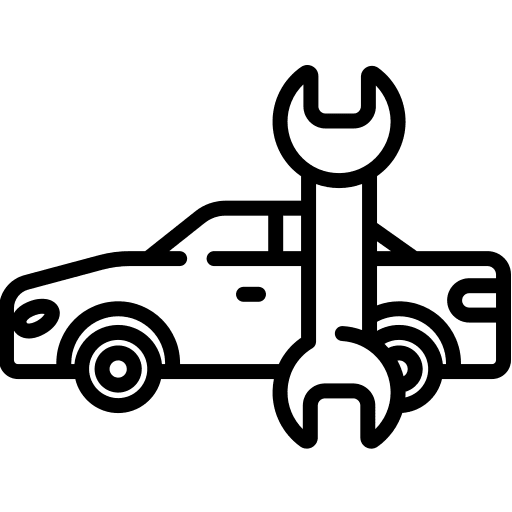 Car mechanic transport car repair icon
