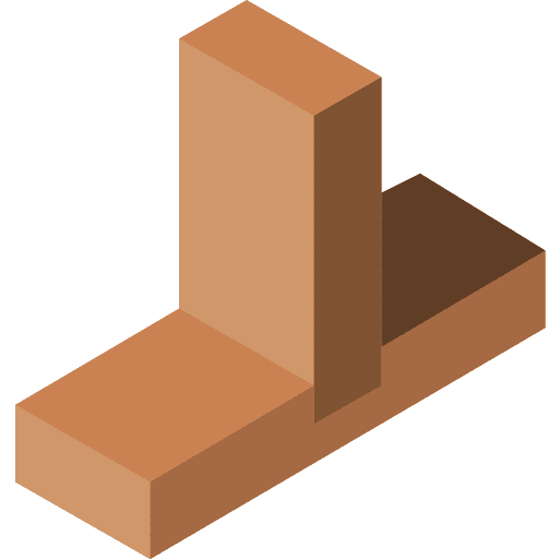 Through through carpenter carpentry icon