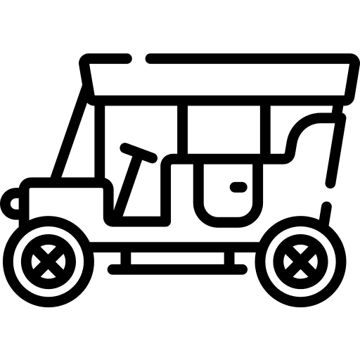 Vintage car transportation retro vehicle icon