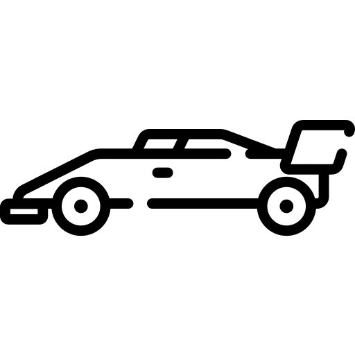 Race car automobile racing transport icon