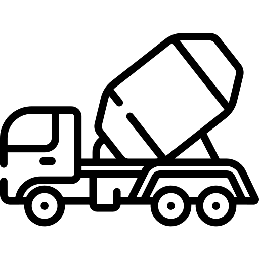 Concrete truck truck concrete mixer transportation icon