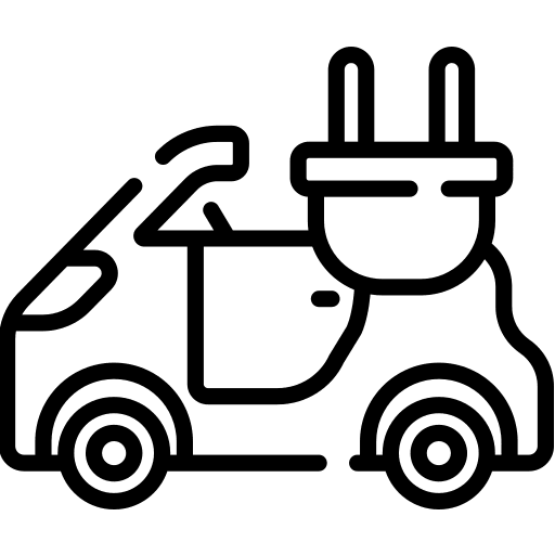 Electric car electric vehicle car ecology and environment icon