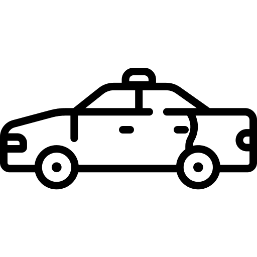 Police car emergency transport patrol icon