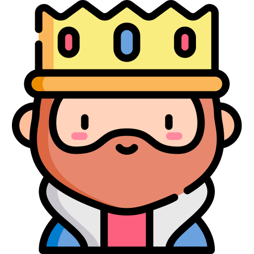 King professions and jobs feudal feudalism icon