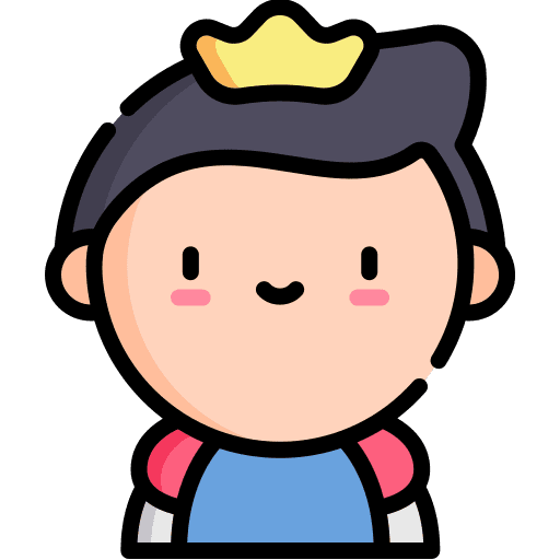 Prince character fantasy fairy tale icon
