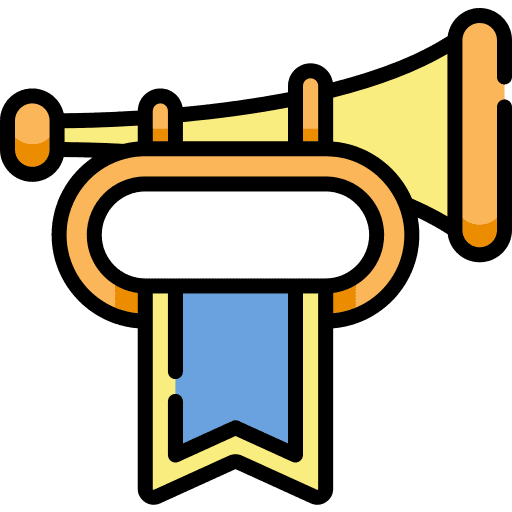Trumpet music trumpet emblem icon