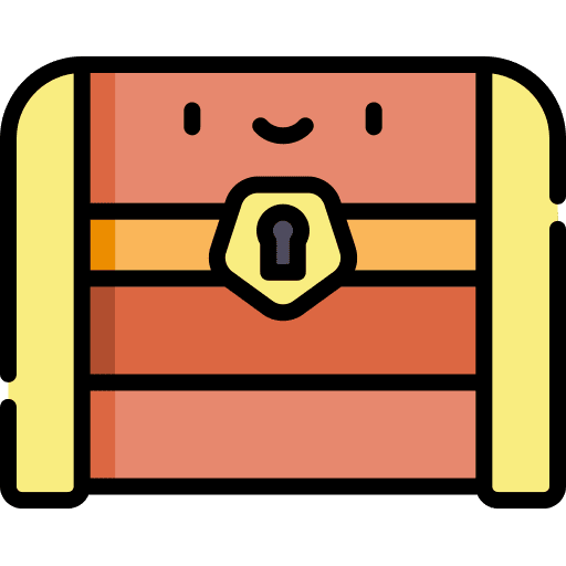 Chest pirate treasure chest icon