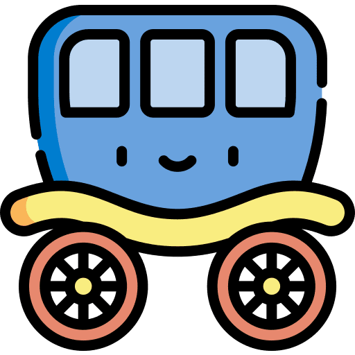 Carriage old horses carriage icon