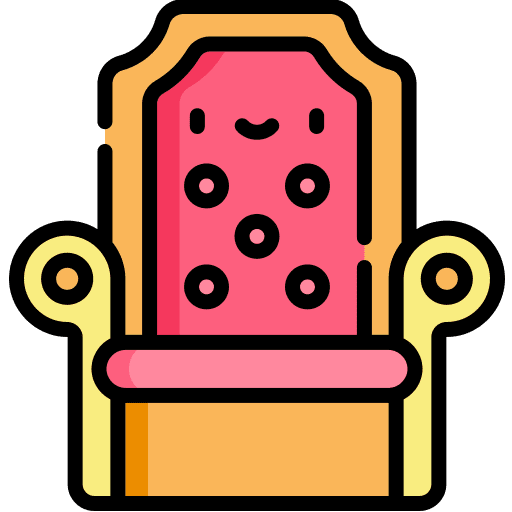 Throne monarchy throne medieval icon