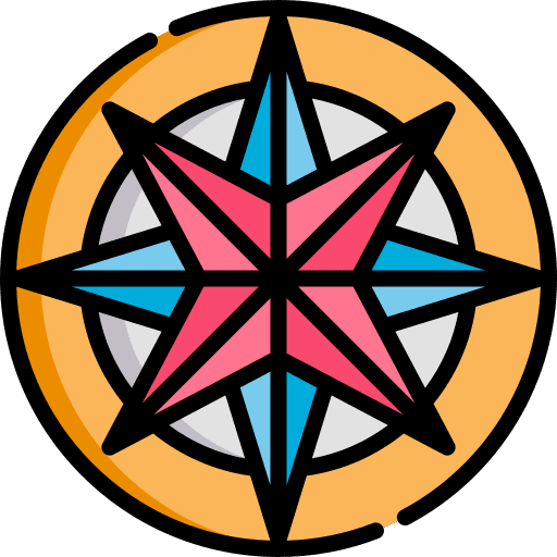 Compass map compass maps and location icon