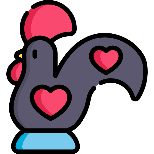 Rooster cock farm rooster icon