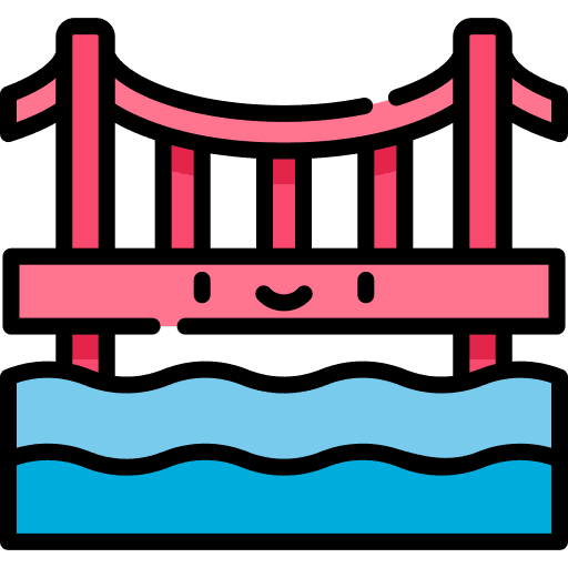 Bridge portugal architectonic bridge icon